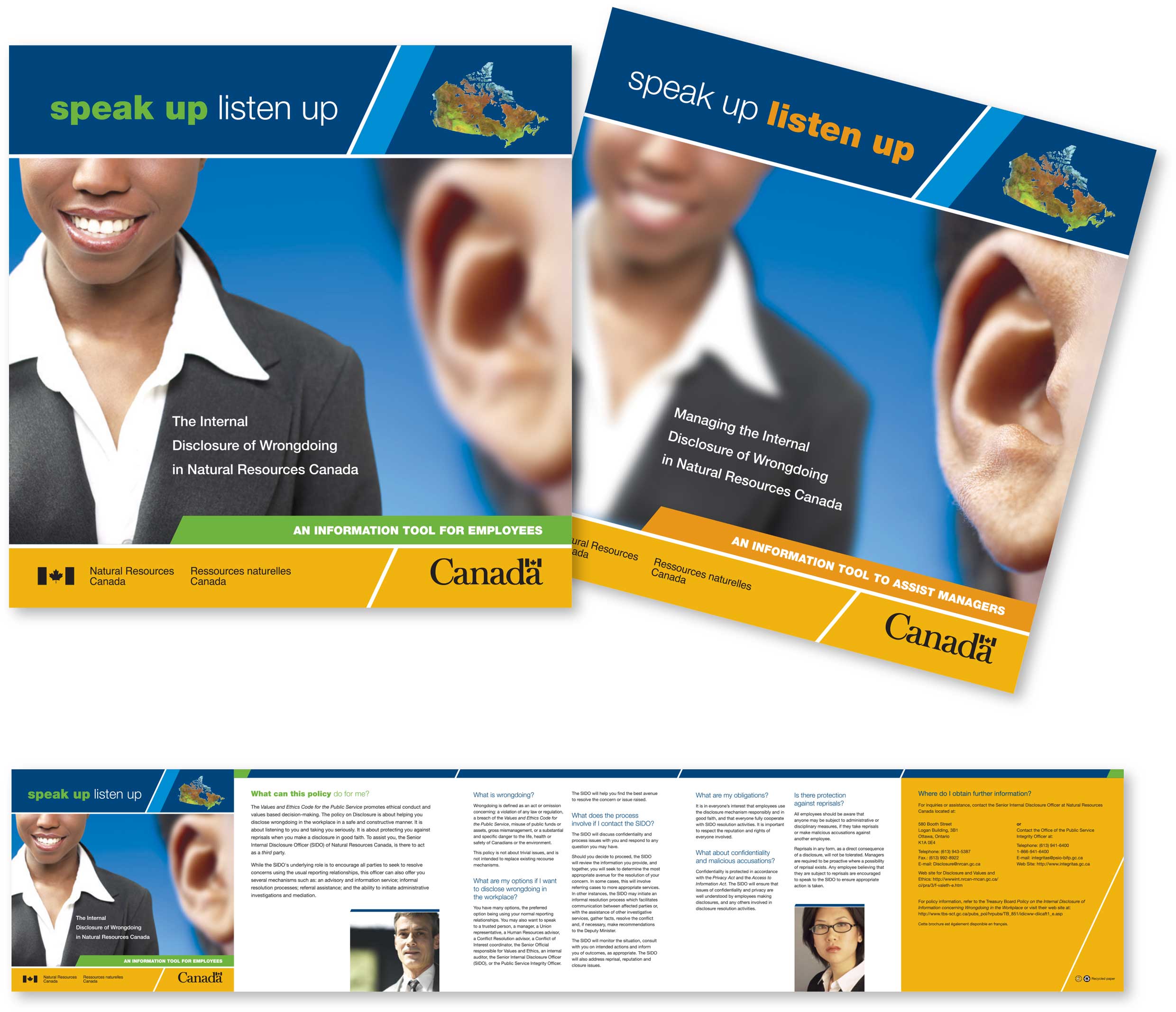 Speak Up | Listen Up, Brochures