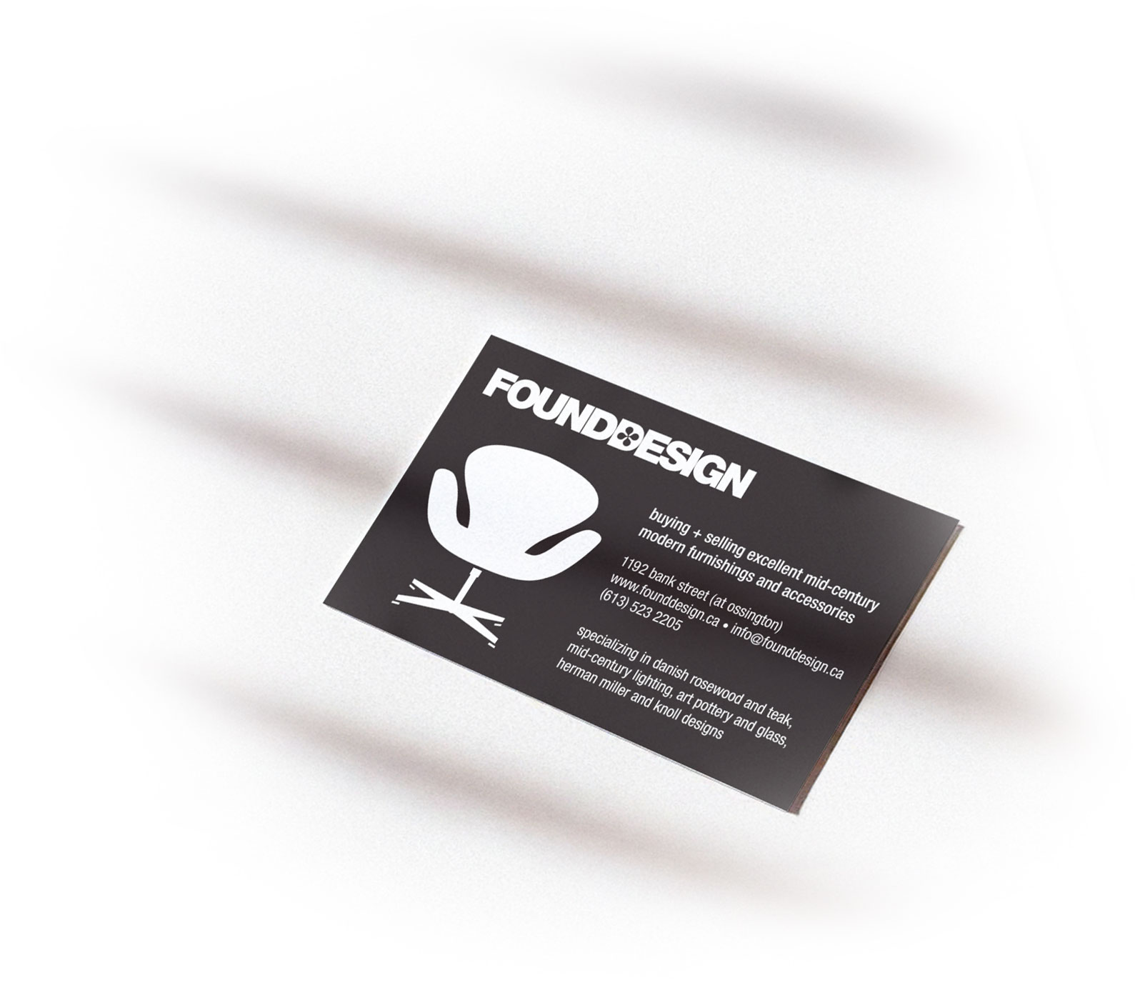 Founddesign promotional business card