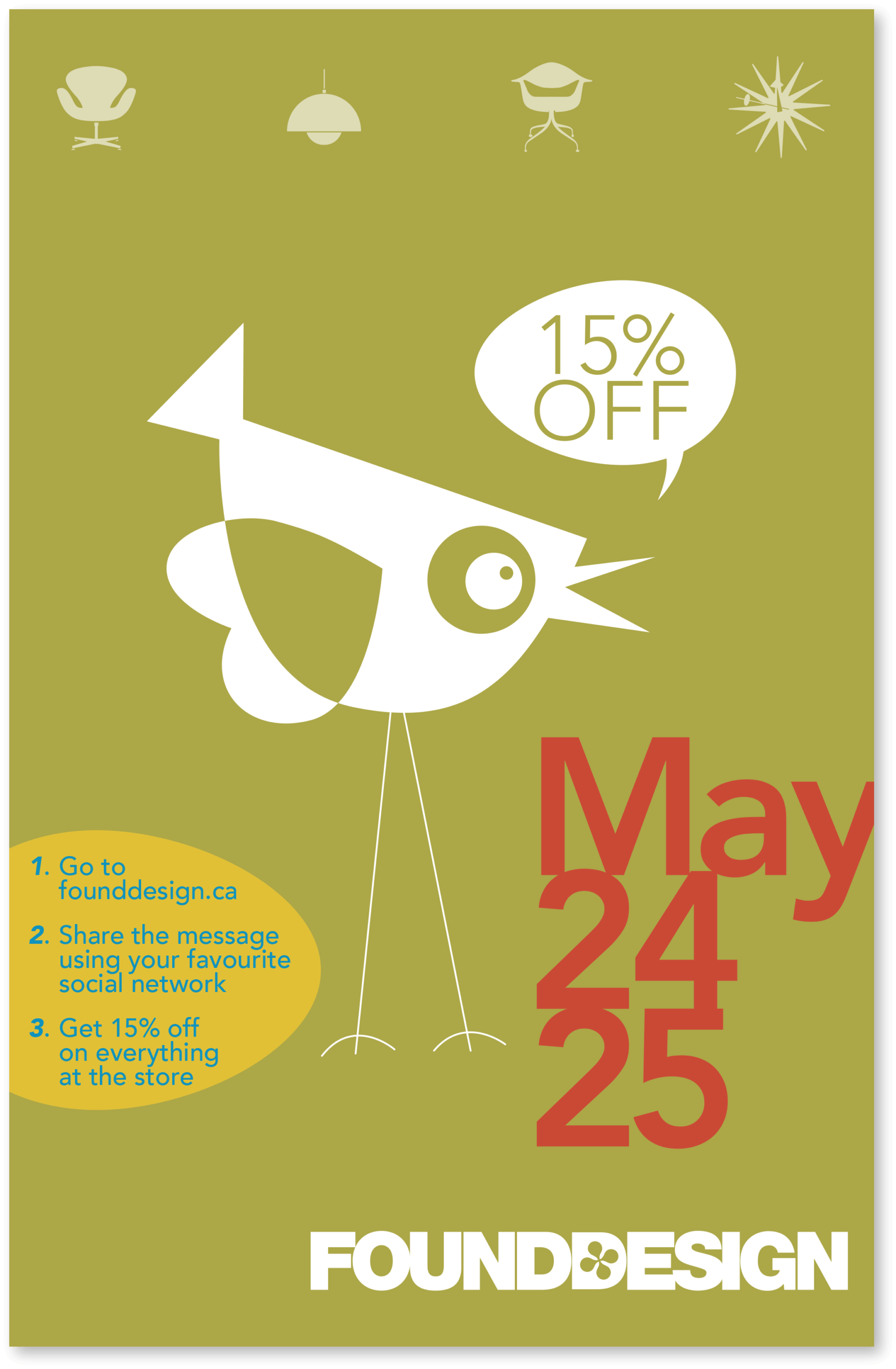 Founddesign Social Media promotion graphic