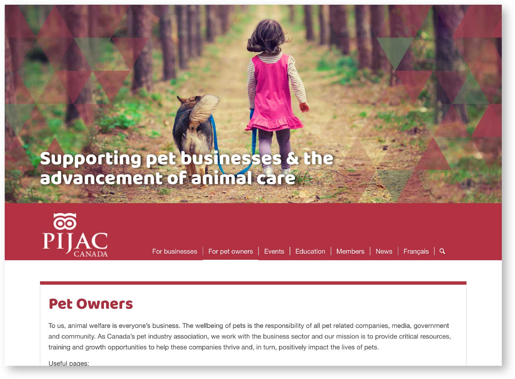 PIJAC owners page snapshot