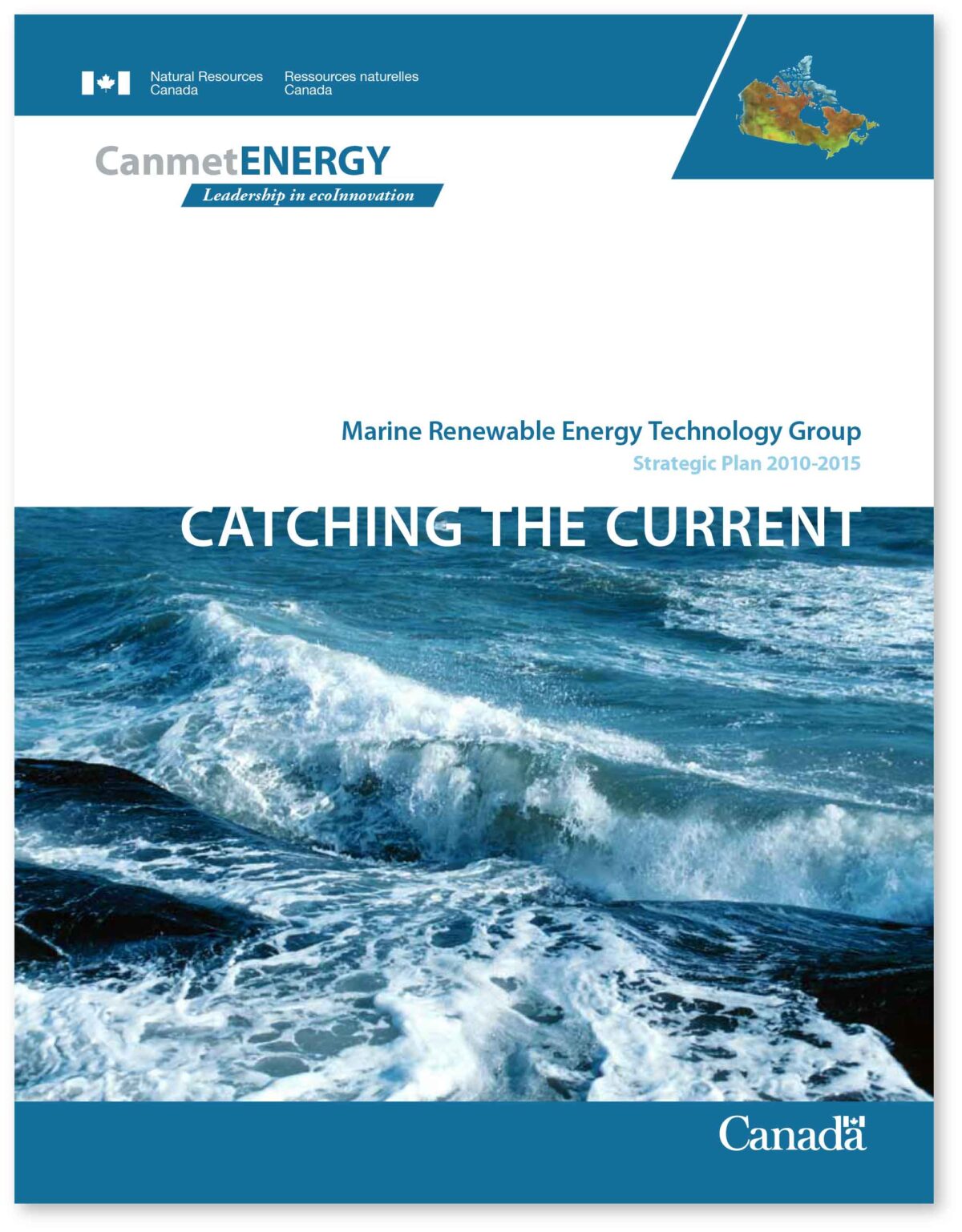Catching the Current: Marine Renewable Energy Strategic Plan Cover
