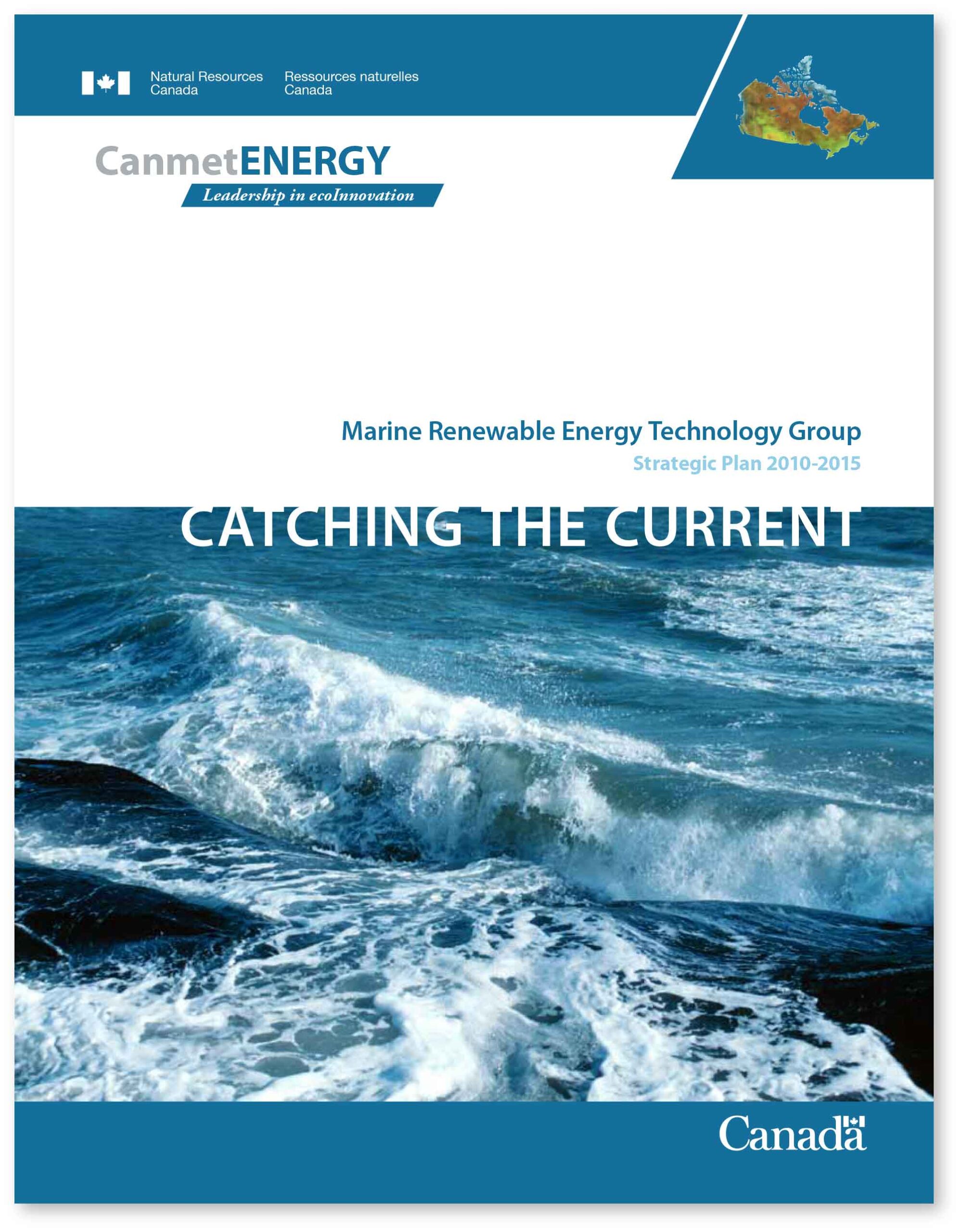 Catching the Current: Marine Renewable Energy Strategic Plan Cover